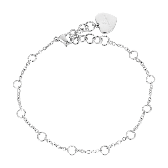 WOMAN'S BRACELET IN STEEL WITH RIMS Luca Barra