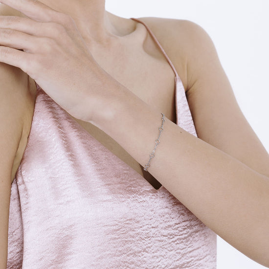 WOMEN'S STEEL BRACELET WITH CIRCLES