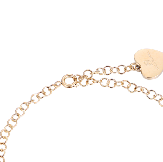 WOMAN'S BRACELET IN STEEL WITH IP GOLD RIMS Luca Barra