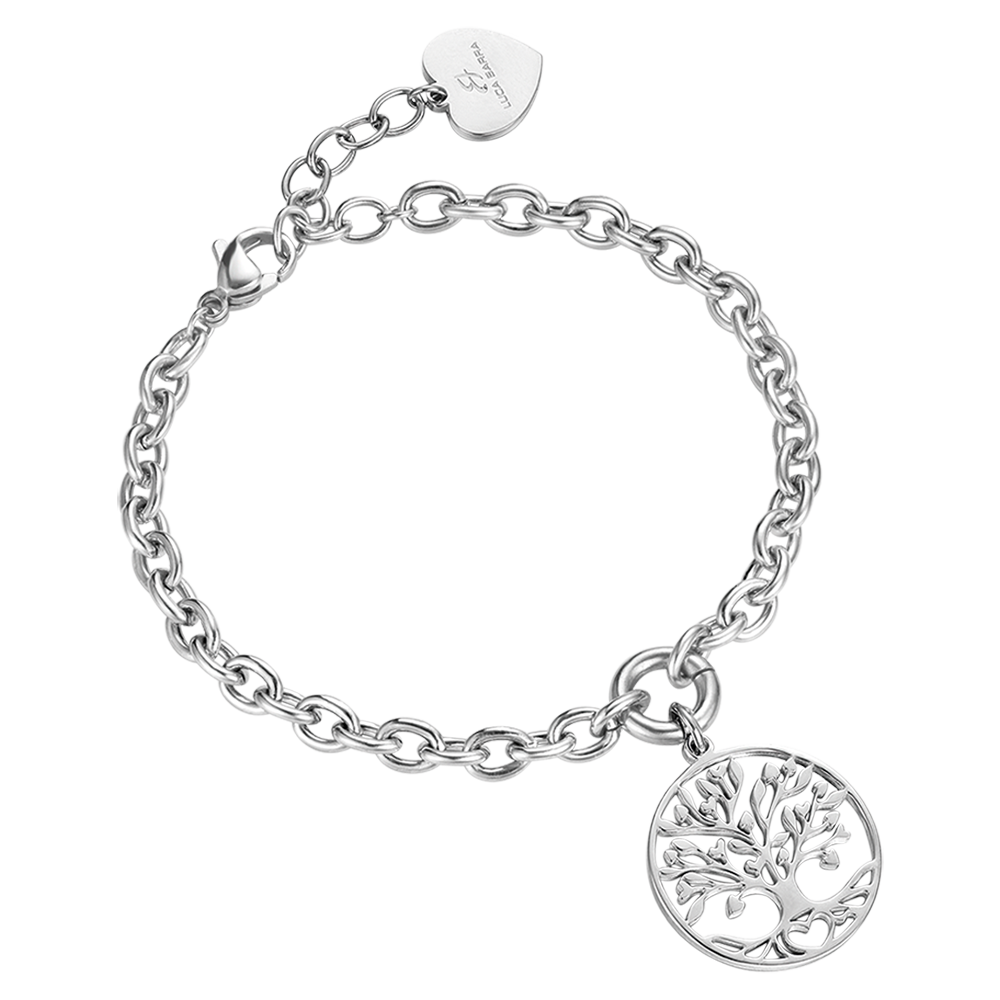 WOMAN'S BRACELET IN STEEL WITH TREE OF LIFE PENDANT Luca Barra