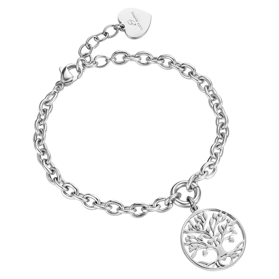 WOMAN'S BRACELET IN STEEL WITH TREE OF LIFE PENDANT Luca Barra