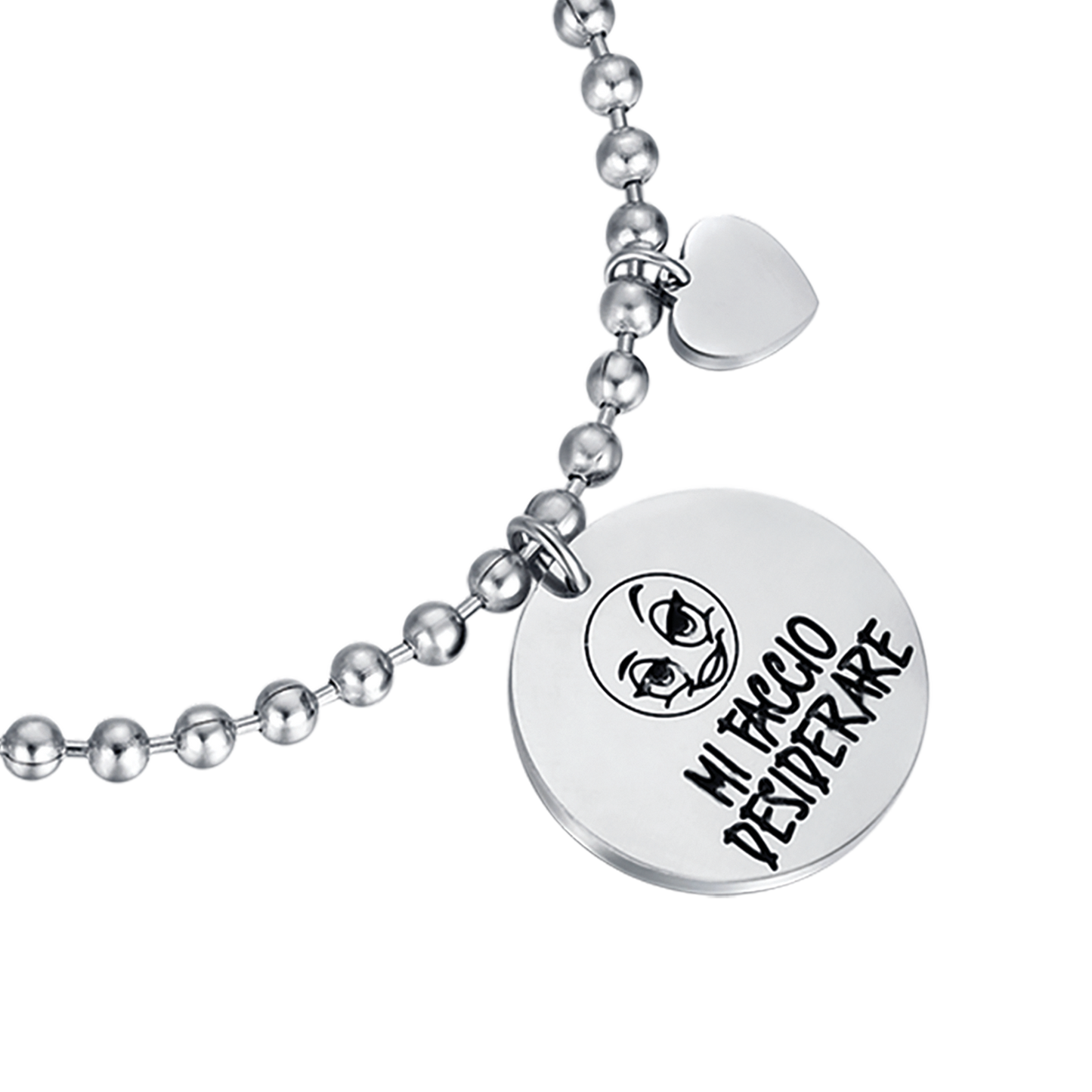 STEEL WOMEN'S BRACELET WITH PHRASE I MAKE MYSELF WANTED