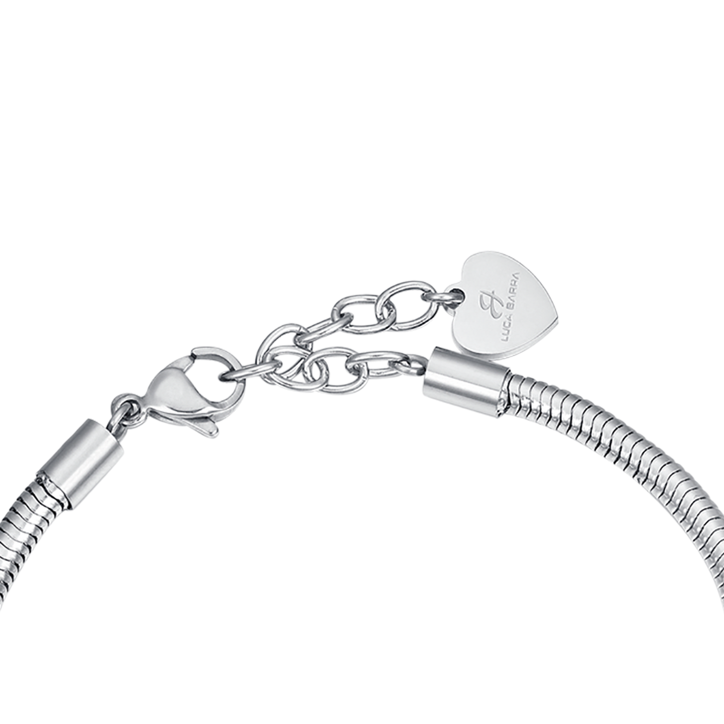 STEEL BRACELET WITH CHARMS I LOVE YOU