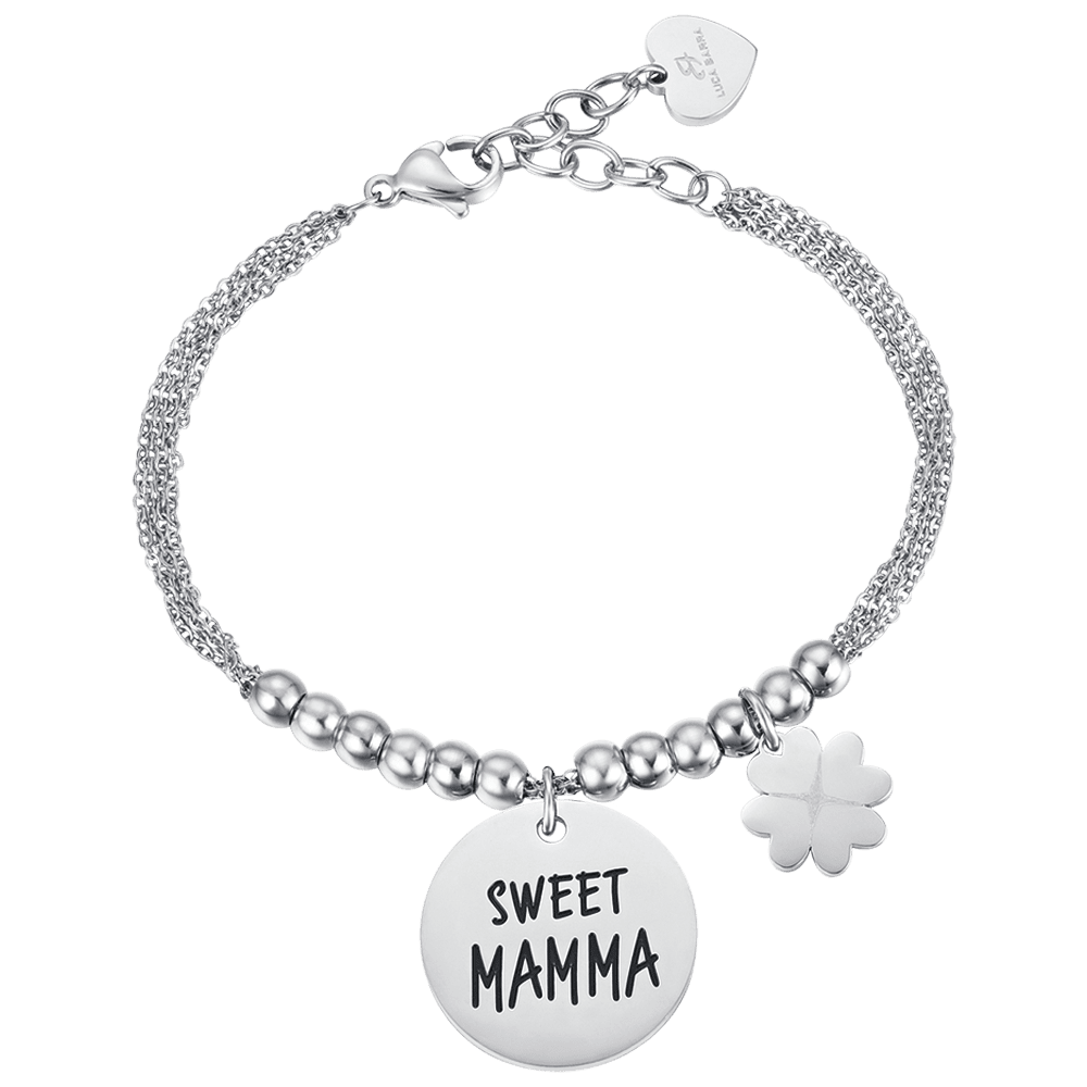 WOMAN'S SWEET STEEL BRACELET MOM Luca Barra