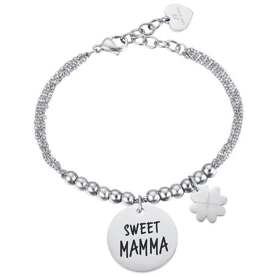 WOMAN'S SWEET STEEL BRACELET MOM Luca Barra