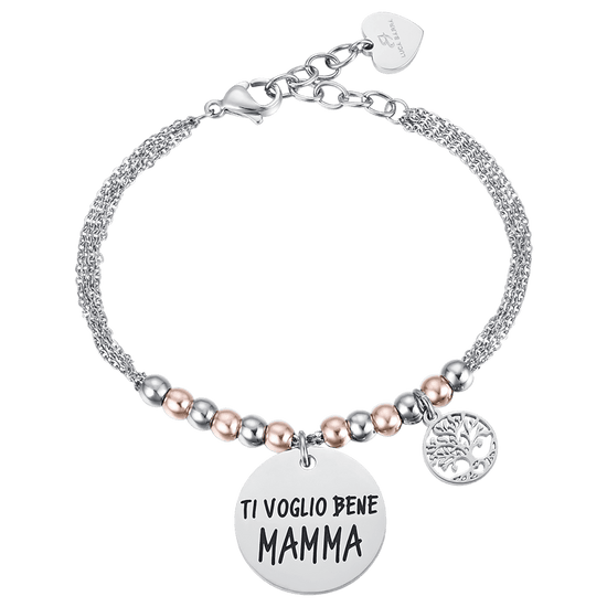 WOMEN'S STEEL BRACELET I LOVE YOU MOM