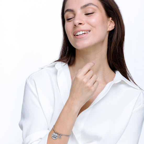 WOMEN'S STEEL BRACELET I LOVE YOU MOM