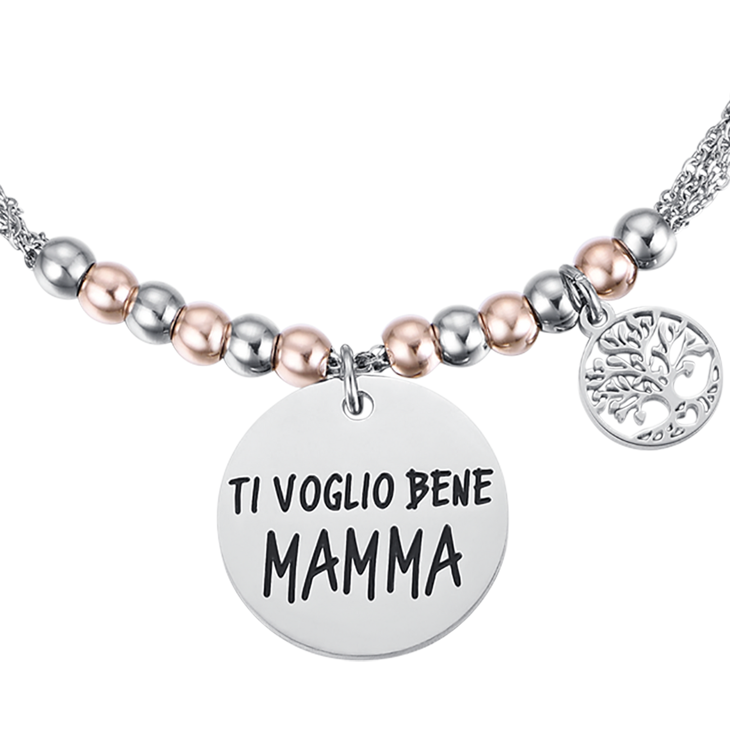 WOMEN'S STEEL BRACELET I LOVE YOU MOM