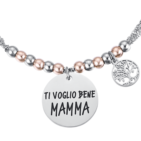 WOMEN'S STEEL BRACELET I LOVE YOU MOM