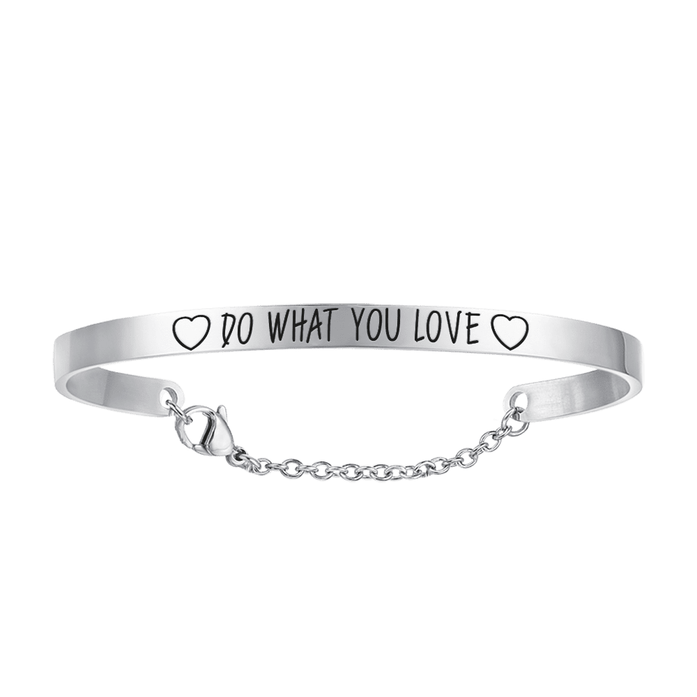 BRACCIALE DONNA IN ACCIAIO DO WHAT YOU LOVE Luca Barra