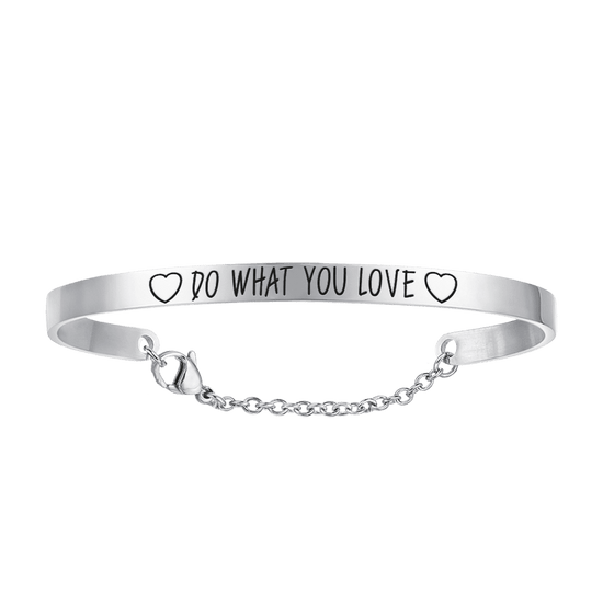 BRACCIALE DONNA IN ACCIAIO DO WHAT YOU LOVE Luca Barra