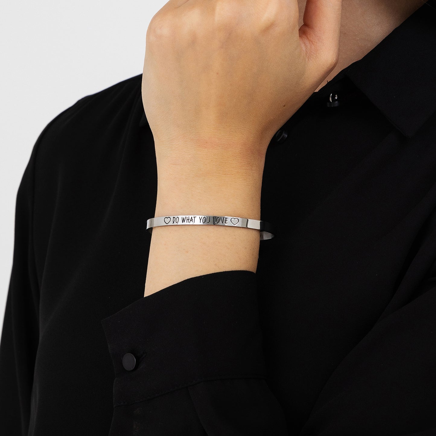 WOMAN'S STEEL BRACELET DO WHAT YOU LOVE Luca Barra