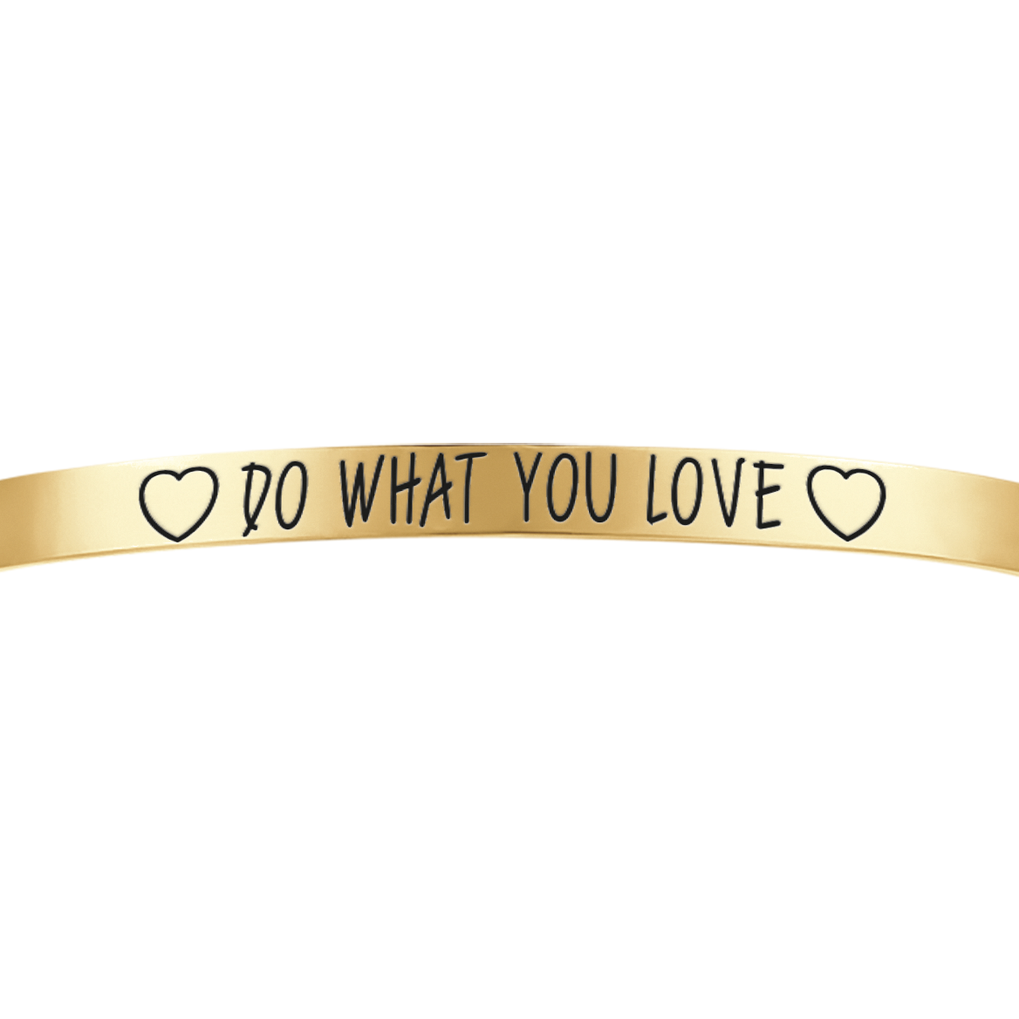 WOMAN'S GOLDEN STEEL BRACELET DO WHAT YOU LOVE Luca Barra