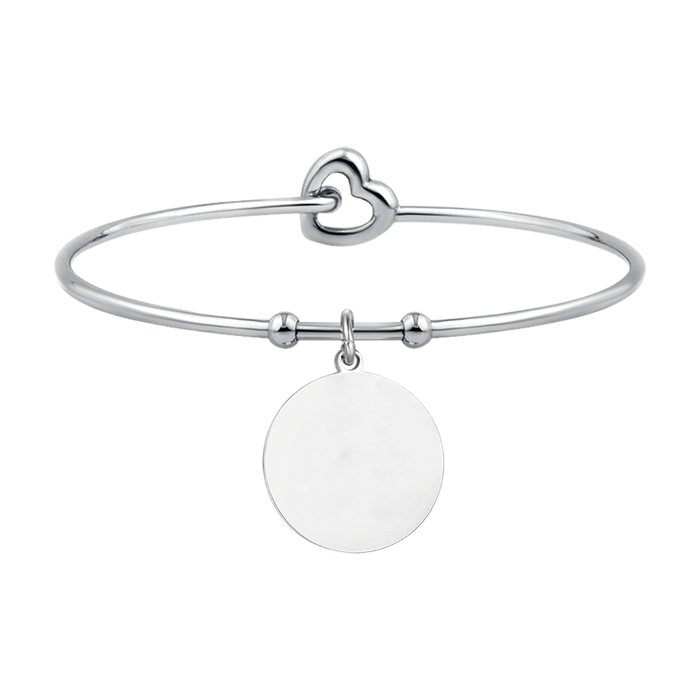 WOMEN'S PERSONALIZED STEEL CIRCLE BRACELET