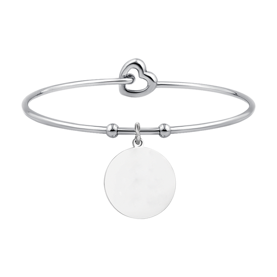 WOMEN'S PERSONALIZED STEEL CIRCLE BRACELET