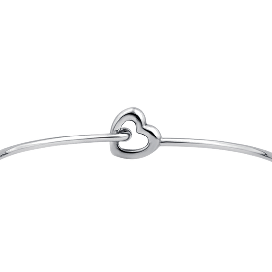WOMEN'S PERSONALIZED STEEL HEART BRACELET