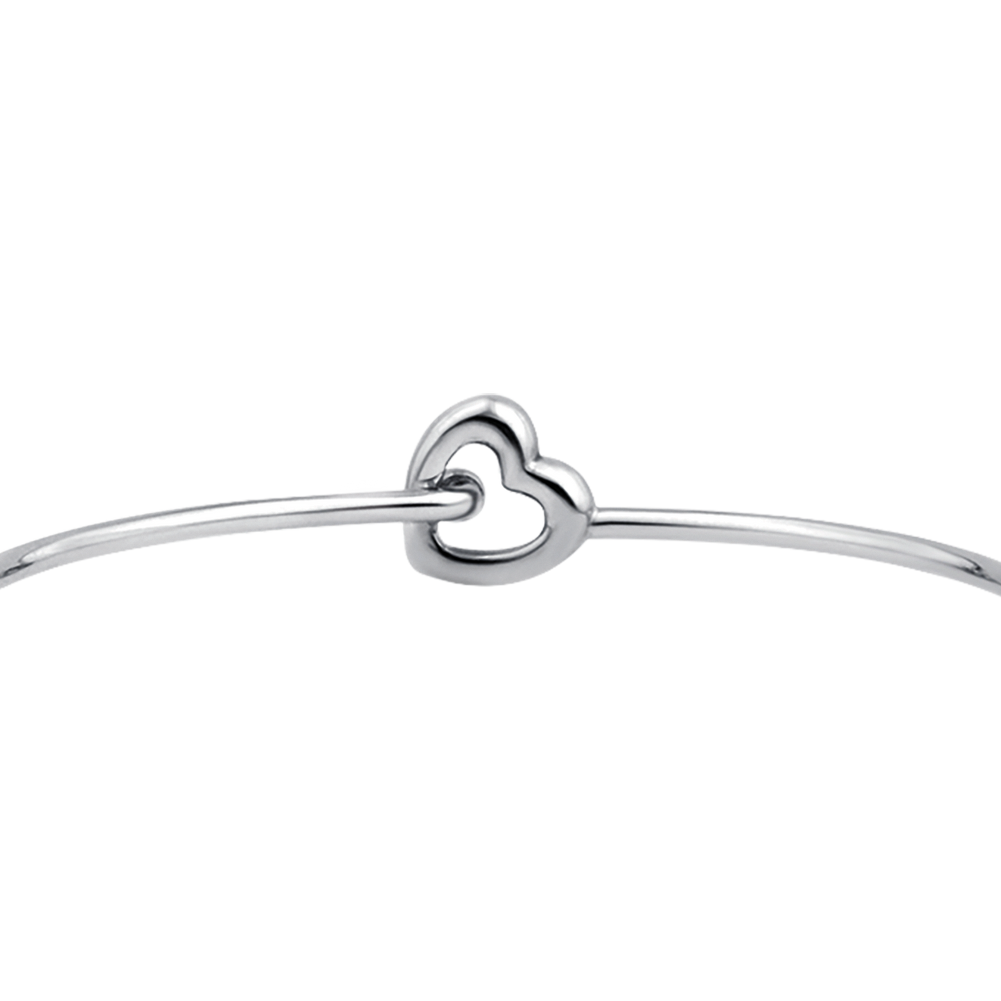 WOMEN'S PERSONALIZED STEEL HEART BRACELET