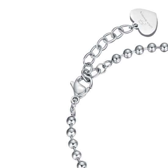 WOMEN'S PERSONALIZED STEEL BRACELET WITH PLATE