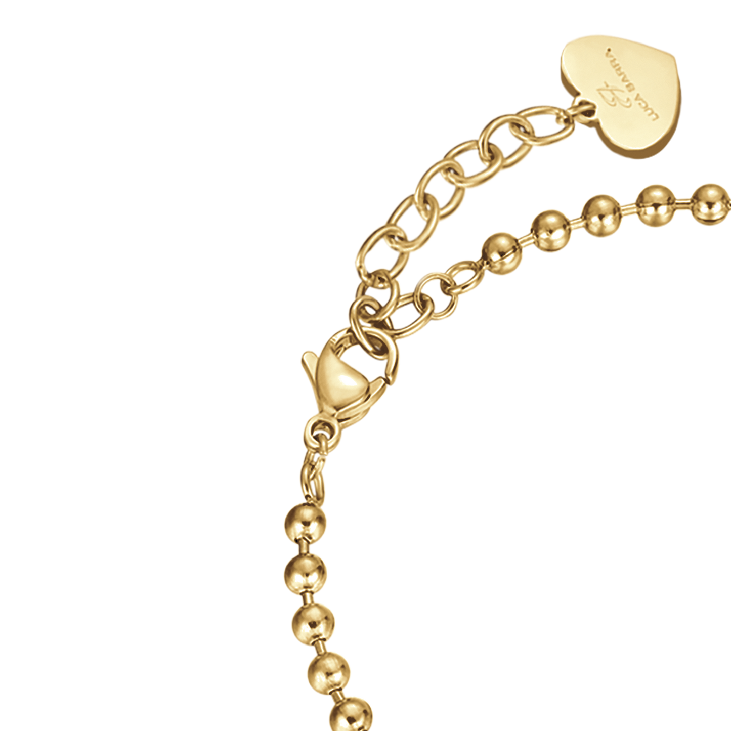 WOMEN'S PERSONALIZED GOLD STEEL BRACELET WITH PLATE