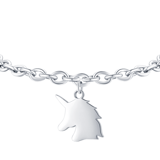 WOMEN STEEL BRACELET WITH UNICORN