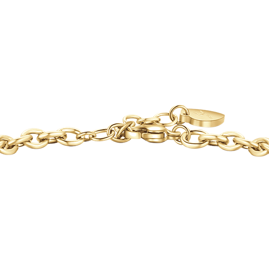 WOMEN'S GOLD-PLATED STEEL BRACELET WITH CROWN