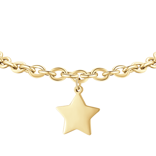 WOMEN'S GOLD STEEL BRACELET WITH STAR