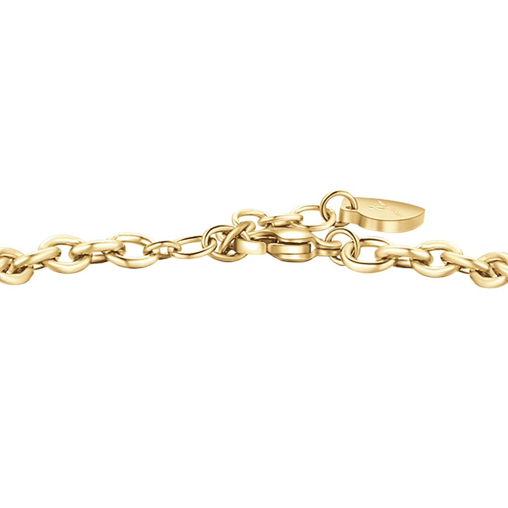 WOMEN'S GOLD STEEL BRACELET WITH BUTTERFLY