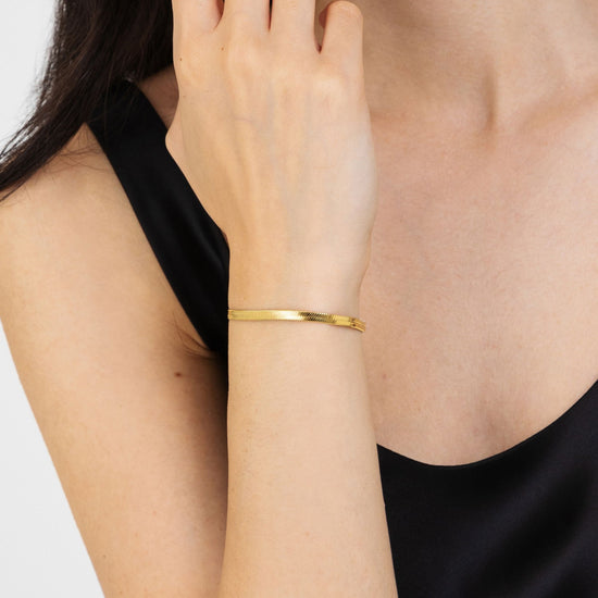 gold-plated steel women's bracelet Luca Barra