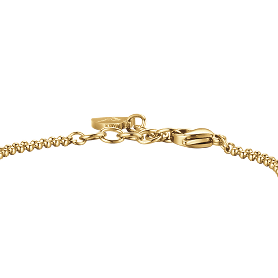 IP GOLD STEEL WOMEN'S BRACELET WITH HEARTS OF DIFFERENT SIZES