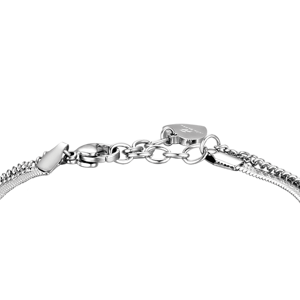 WOMEN'S IP GOLD STEEL BRACELET WITH STAR