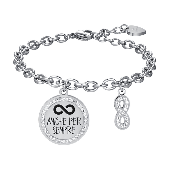 WOMEN'S STEEL BRACELET FRIENDS FOREVER