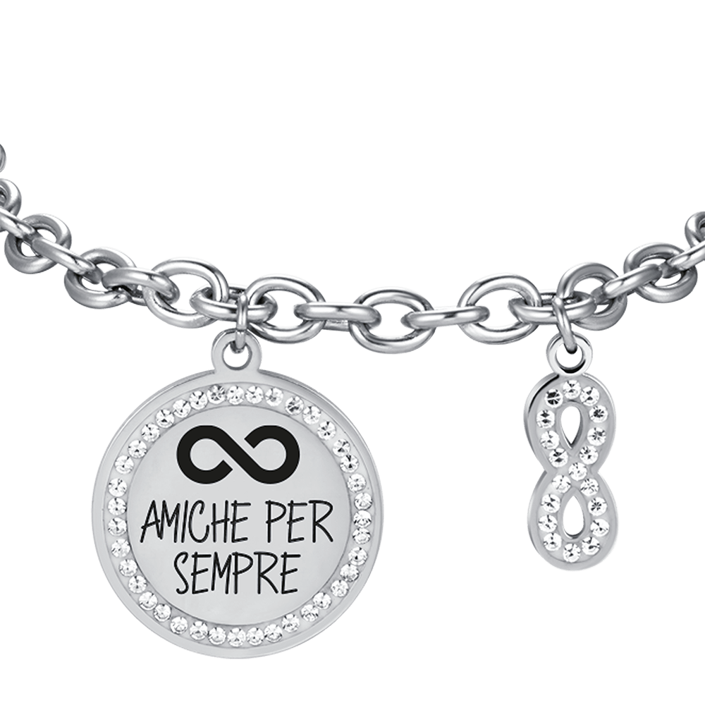 WOMEN'S STEEL BRACELET FRIENDS FOREVER