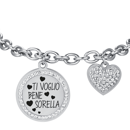 STEEL WOMEN'S BRACELET I LOVE YOU SISTER