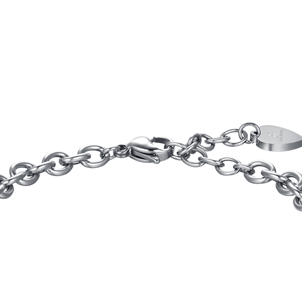 STEEL WOMEN'S BRACELET YOUR FRIENDS ARE THE SISTERS YOU CHOOSE WITH ENAMEL