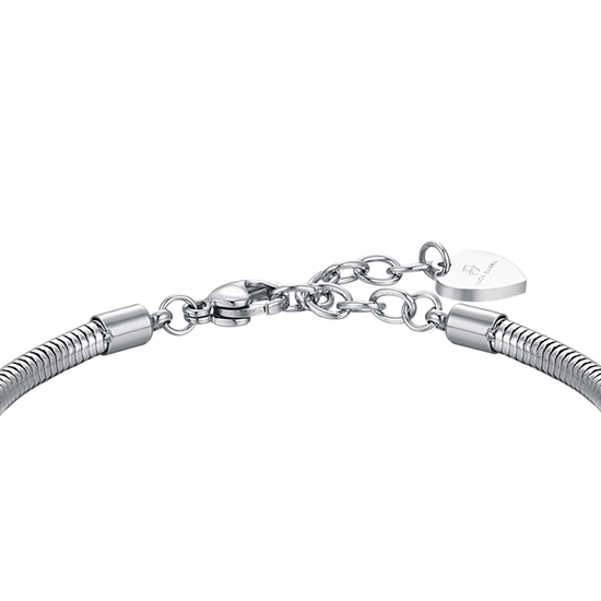 WOMAN'S BRACELET IN STEEL WITH STAR AND WHITE CRYSTALS Luca Barra