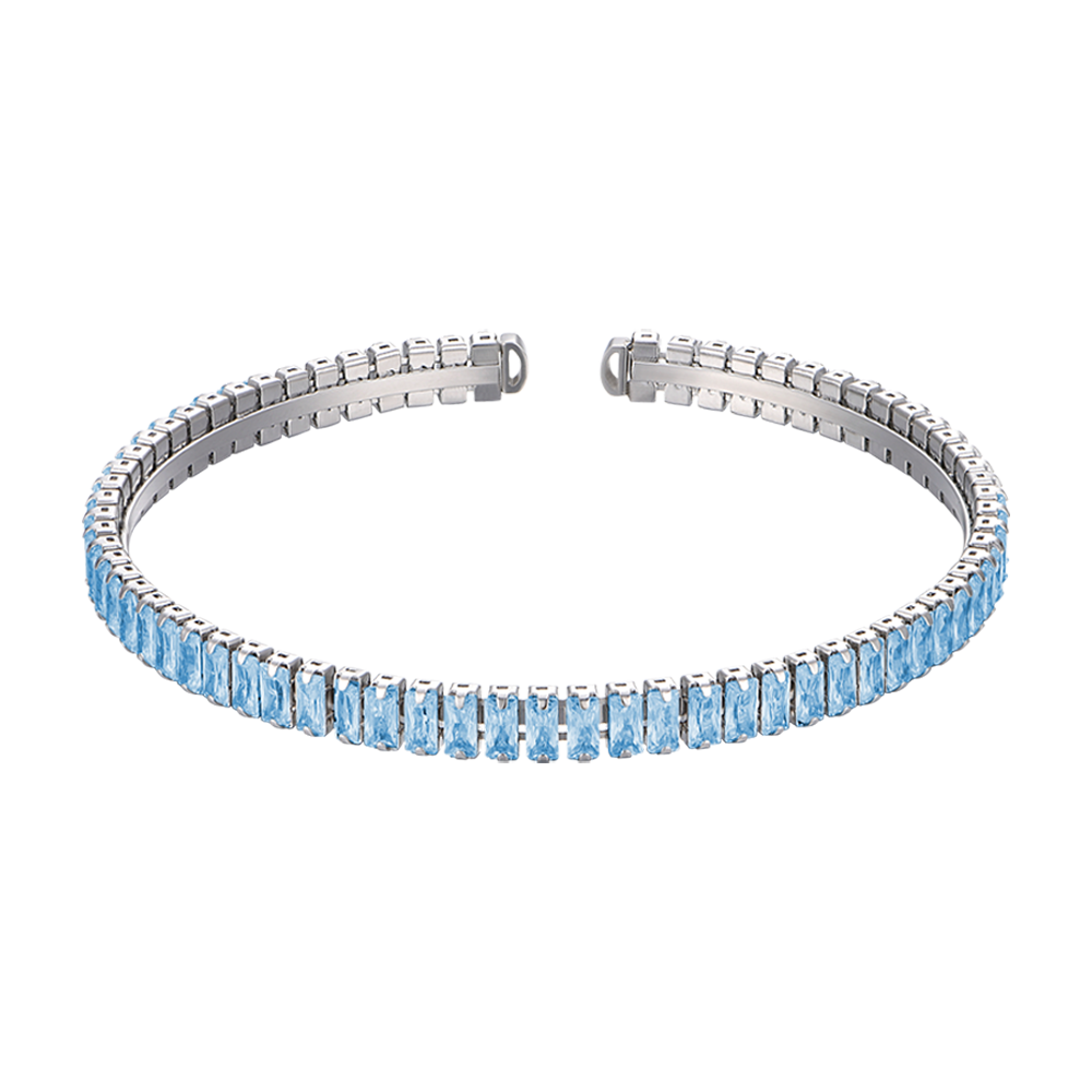 WOMAN'S BRACELET IN STEEL WITH BLUE CRYSTALS Luca Barra