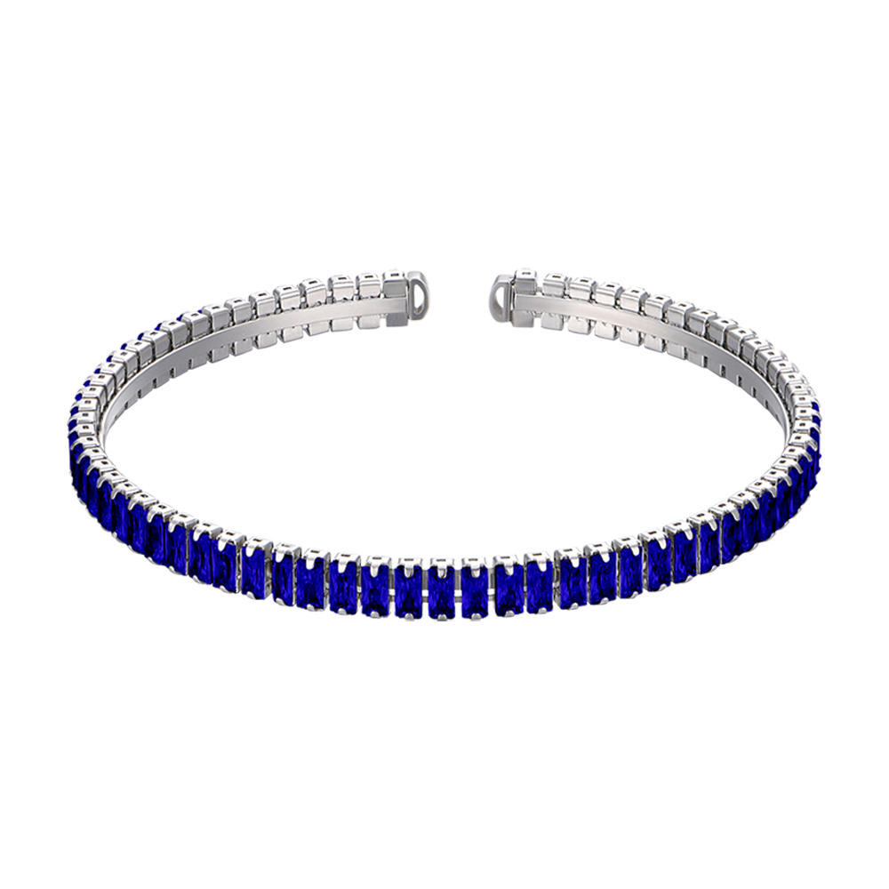 WOMAN'S BRACELET IN STEEL WITH BLUE CRYSTALS Luca Barra