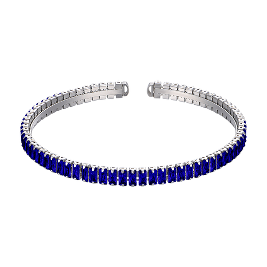 WOMAN'S BRACELET IN STEEL WITH BLUE CRYSTALS Luca Barra
