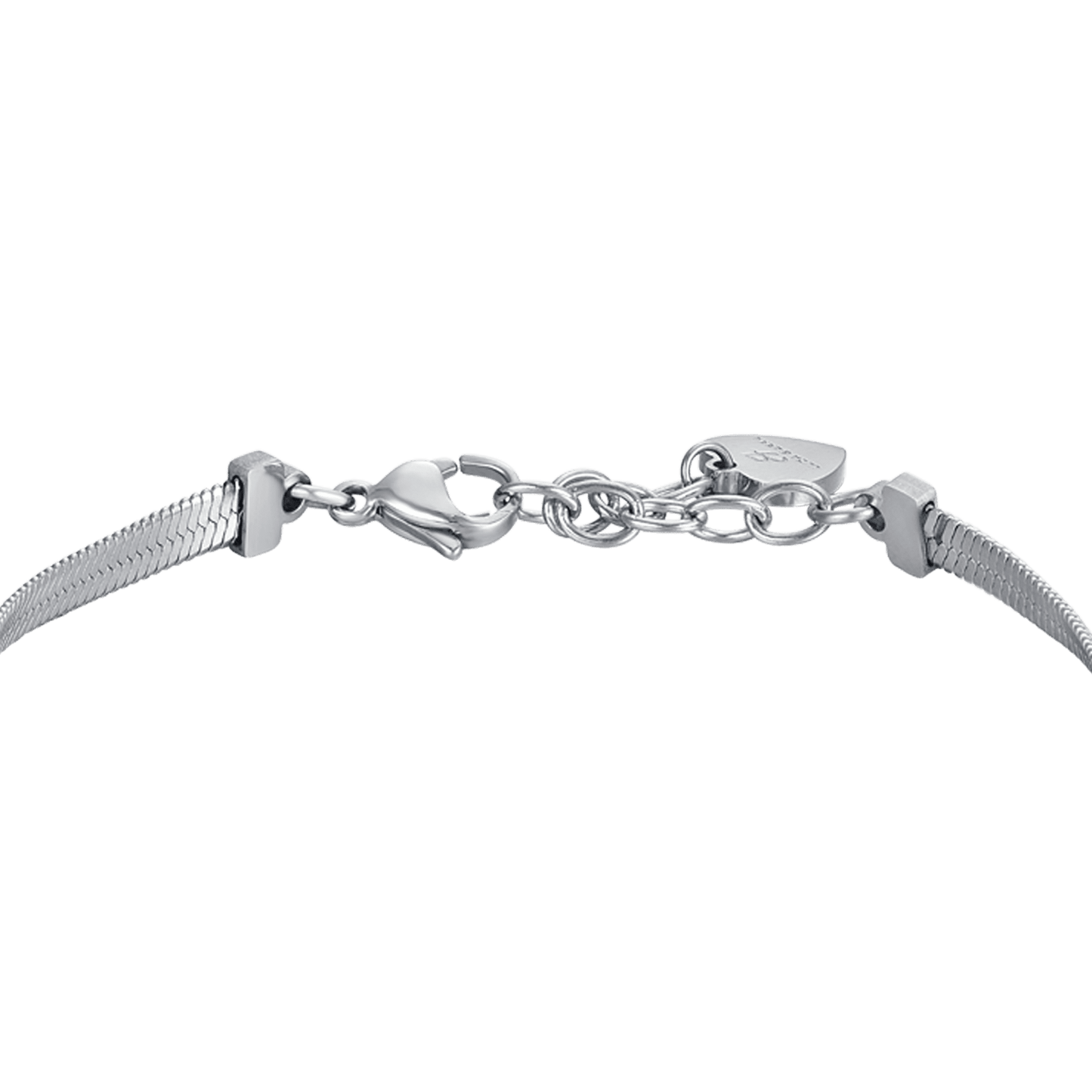 WOMEN'S SNAKE STEEL BRACELET WITH STARS WITH WHITE CRYSTALS