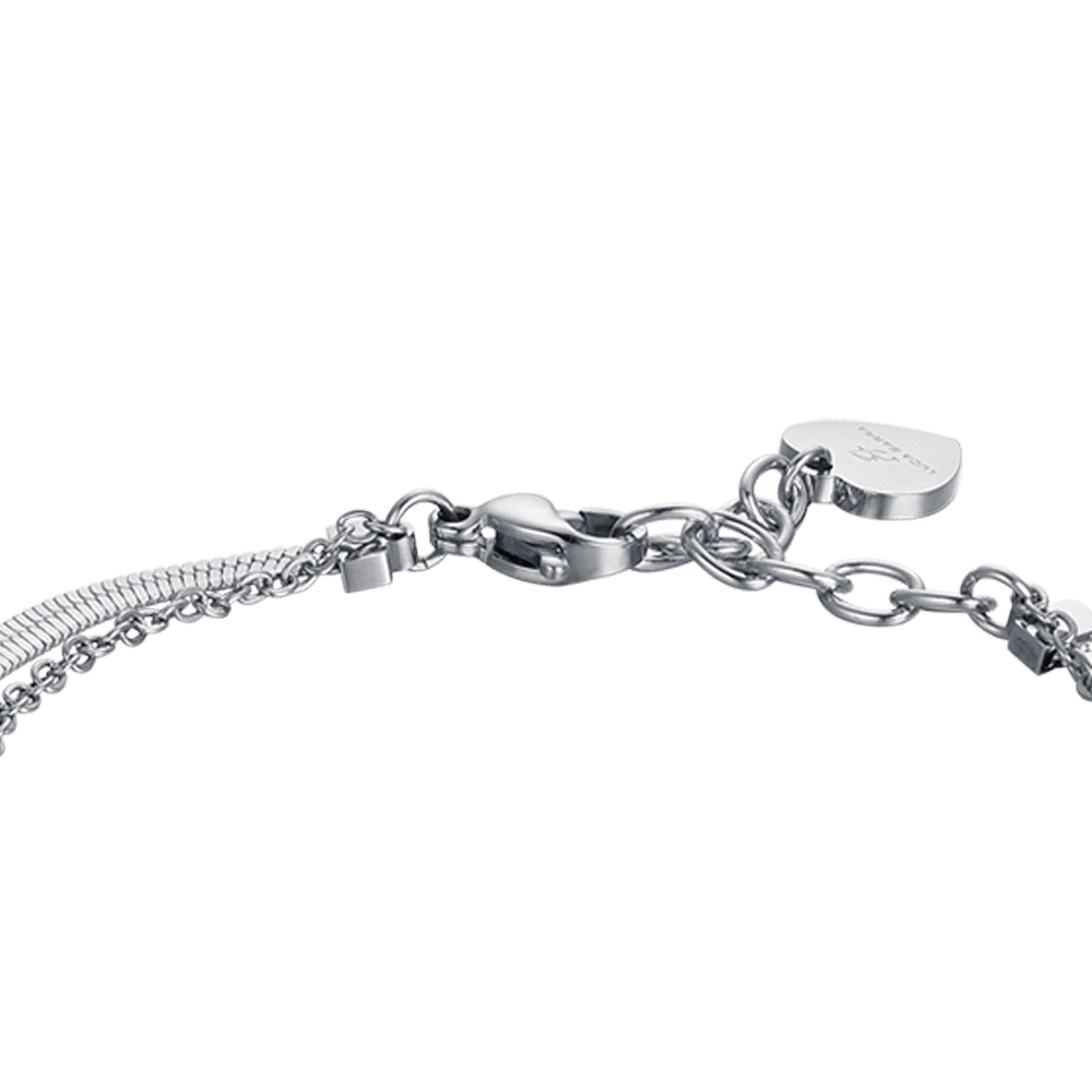 STEEL WOMEN'S SUNSHINE BRACELET WITH WHITE CRYSTALS