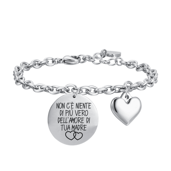 STEEL WOMAN'S BRACELET THERE IS NOTHING MORE TRUE THAN YOUR MOTHER'S LOVE.