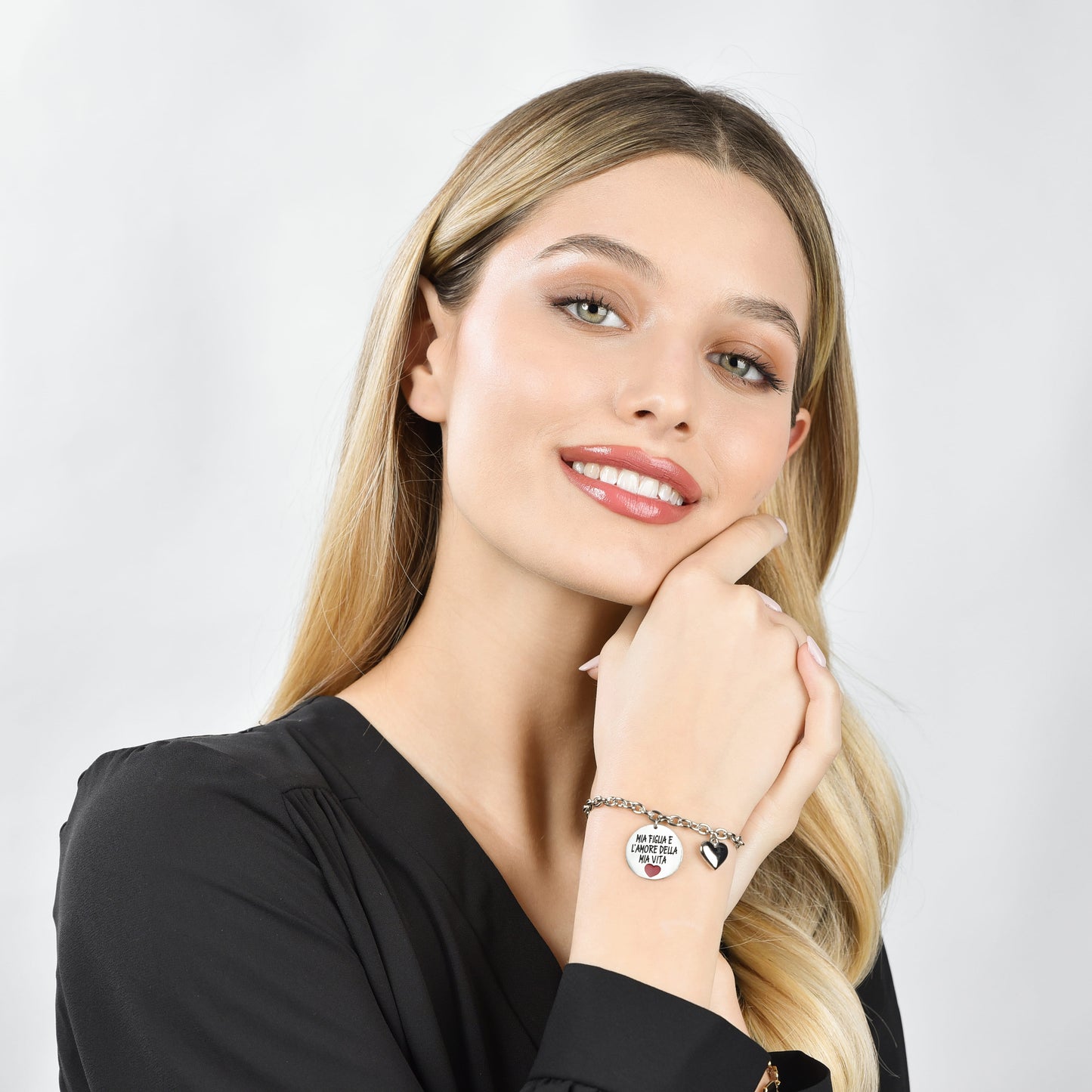 STEEL WOMEN'S BRACELET MY DAUGHTER IS THE LOVE OF MY LIFE