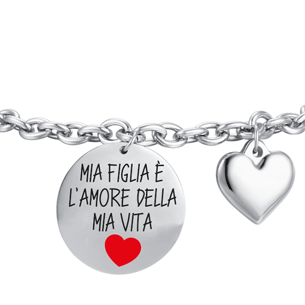 STEEL WOMEN'S BRACELET MY DAUGHTER IS THE LOVE OF MY LIFE