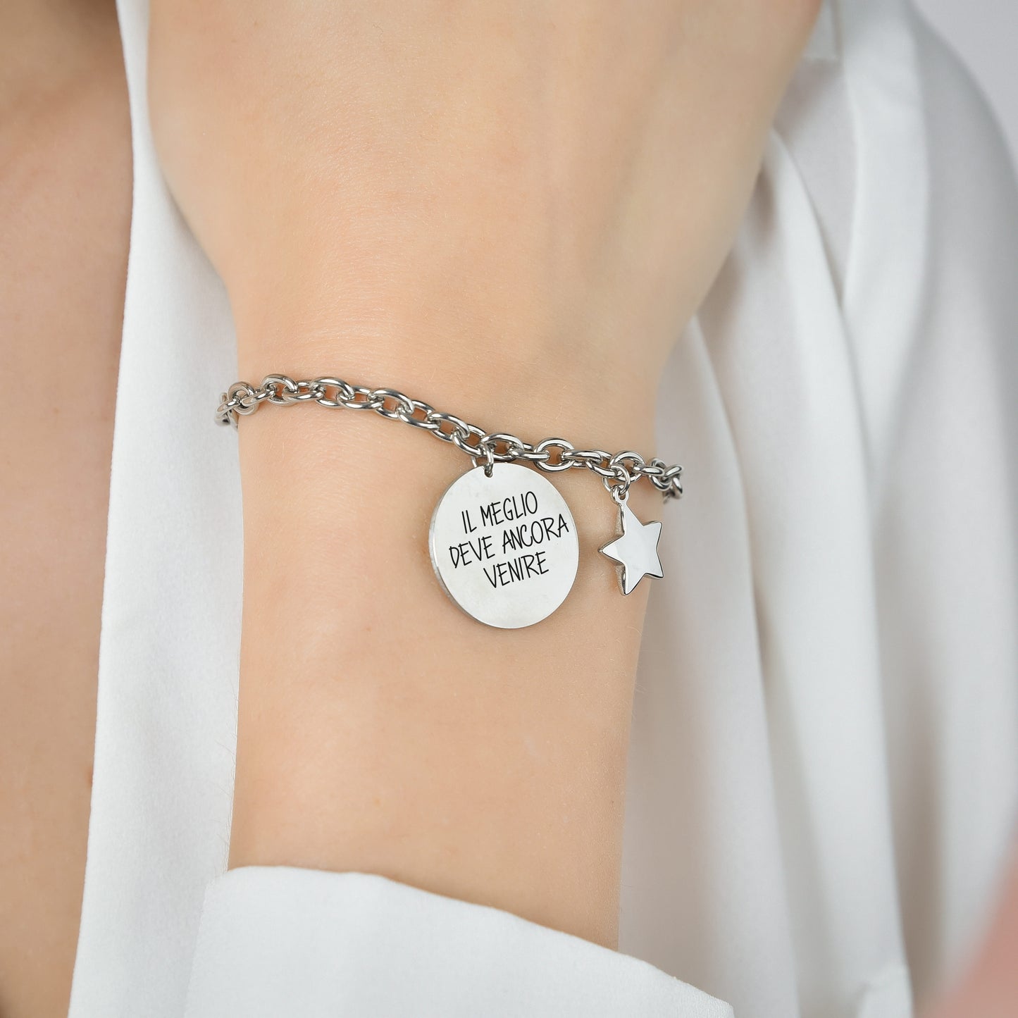 18 STEEL WOMEN'S BRACELET THE BEST IS YET TO COME