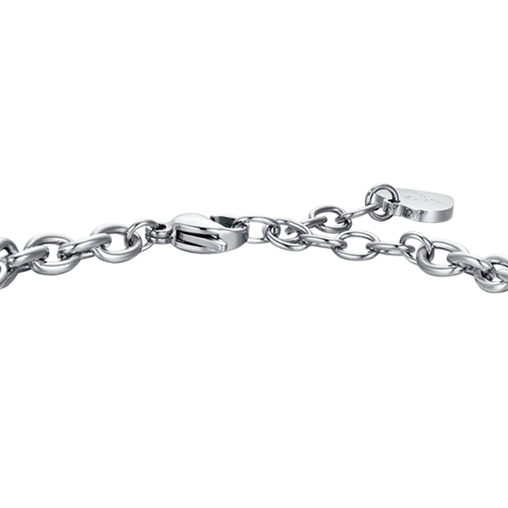 STEEL WOMEN'S ZODIAC SIGN LEO PLATE BRACELET