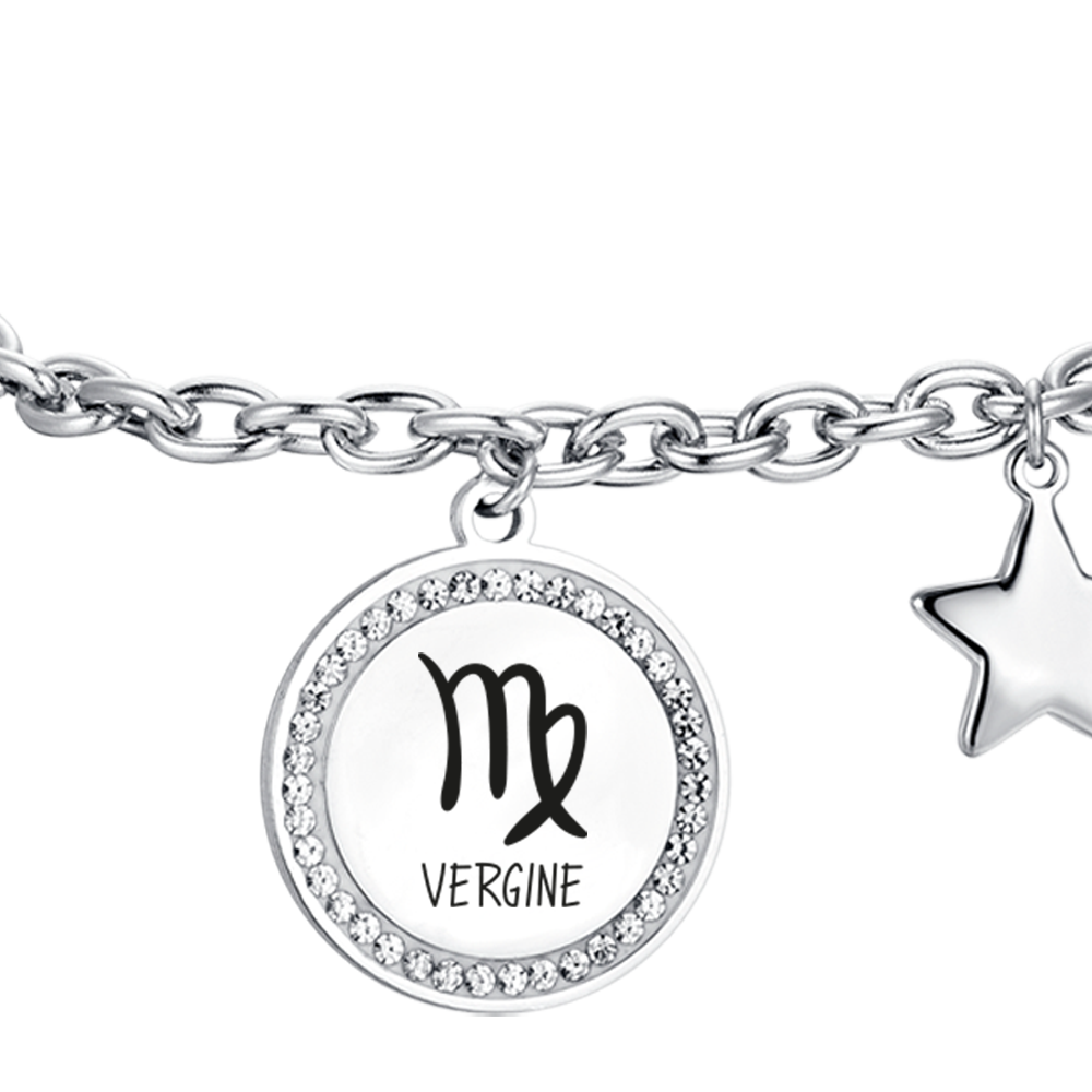 VIRGO ZODIAC SIGN STEEL PLATE WOMAN BRACELET