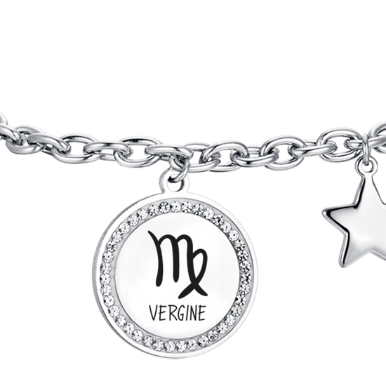 VIRGO ZODIAC SIGN STEEL PLATE WOMAN BRACELET