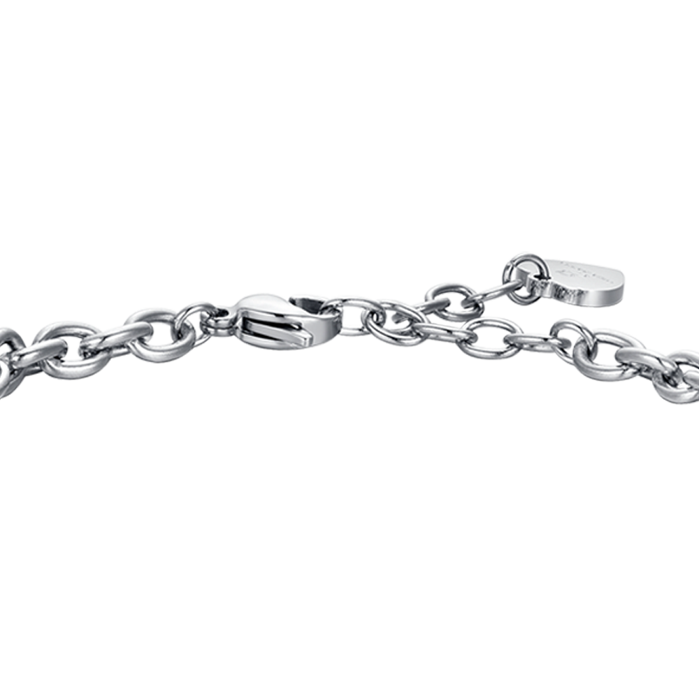 STEEL WOMEN'S BRACELET ZODIAC SIGN SCALES PLATE