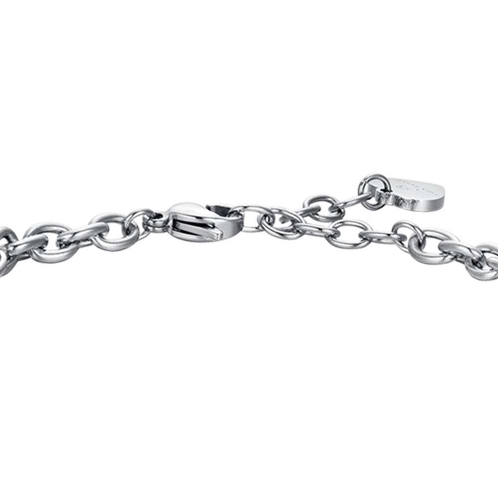 STEEL WOMEN'S BRACELET ZODIAC SIGN AQUARIUS PLATE