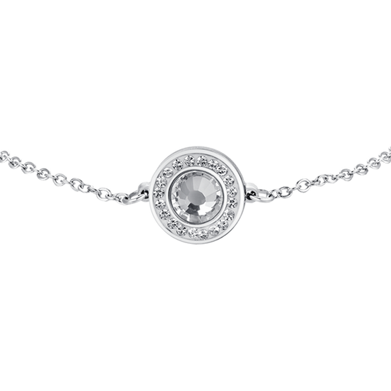 WHITE CRYSTAL ELEMENT STEEL WOMEN'S BRACELET